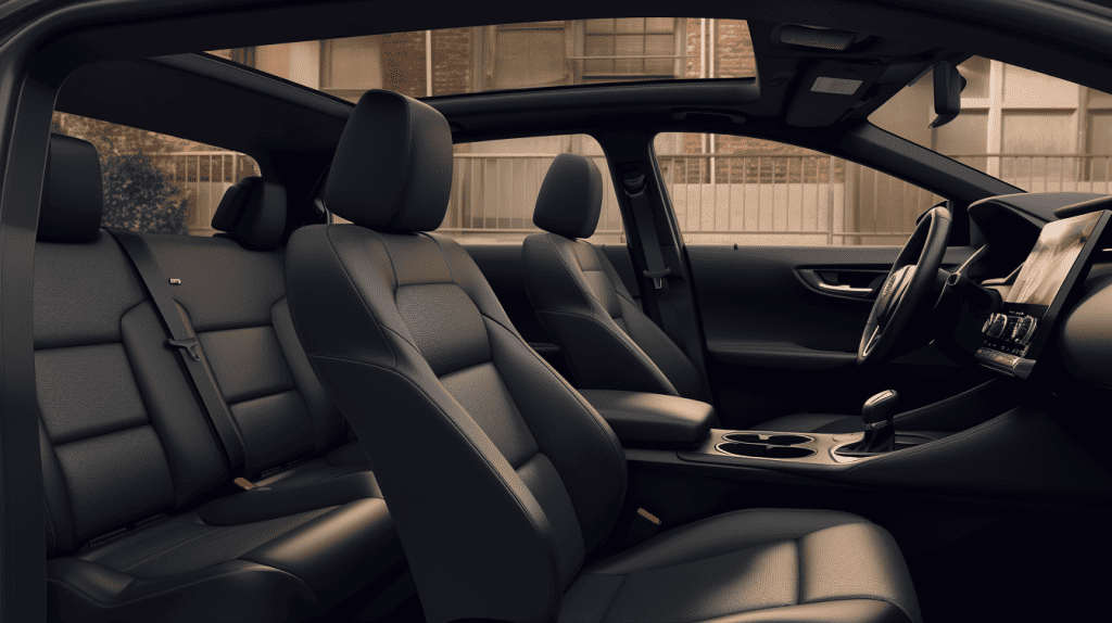 The back seat offers commendable space